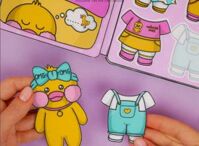 Búp bê giấy – Ngôi nhà của chú vịt vàng BBG021