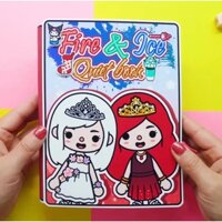 Búp bê giấy Toca Boca #34 Ice and Fire House