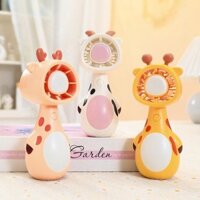 Búp Bê Hươu Dễ Thương Và Thú Vị Quạt Điện Cầm Tay Mini Điều Chỉnh Tốc Độ Ba Tốc Độ Gió Lớn Quà Tặng Ngày Trẻ Em