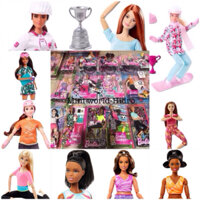Búp bê Ken và Barbie có khớp made to move yoga you can be anything spa dream sport mtm 22 khớp đôi xe lăn