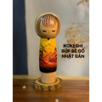 Búp bê Kokeshi Nhật Bản thủ công – Quà tặng ý nghĩa, trang trí phong cách Nhật 18,5cm