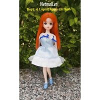 Búp bê Licca chính hãng, body dẻo, khớp ẩn, tóc chuyển màu