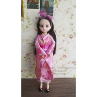 Búp bê Licca chính hãng, body dẻo, khớp ẩn, tóc đen dài óng mượt