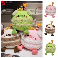 Búp bê lợn bánh sang trọng TOBIE, Chúc mừng sinh nhật PP Cotton Crown Đồ chơi lợn trang trí, Đồ chơi nhồi bông bánh lợn hoạt hình dễ thương Thú nhồi bông mềm mại Trang trí nội thất Quà tặng