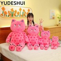 Búp Bê Mèo Sang Trọng YudhUI, Gối Thú Nhồi Bông Siêu Mềm, Sáng Tạo Dễ Thương Chấm Bi Mèo 40cm Động Vật Sang Trọng Đồ Chơi Ngủ Quà Tặng