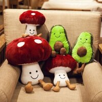 Búp bê mô phỏng sinh viên dễ thương trái tim cô gái | Gối rau củ nấm | Đồ chơi Búp bê sang trọng Nam