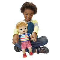 Búp Bê Mỹ Bé Trai Tóc Vàng 35 cm 15 inch HASBRO BABY ALIVE Biết Nói Baby Alive Step ’N Giggle Baby E5247 Với Giày Phát S