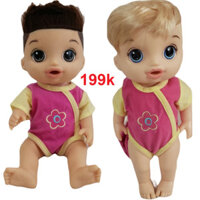 BÚP BÊ MỸ HASBRO BABY ALIVE 32 CM Cậu Bé Ngọt Ngào BABY ALIVE SWEET SPOONFULS BOY BLONDE ( quần áo ngẫu nhiên)
