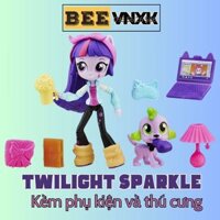 Búp bê My Little Pony Twilight Sparkle kèm phụ kiện và thú cưng Chủ đề Slumber Party Set BEE VNXK