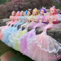 Búp bê nàng tiên cá Barbie Búp bê BJD cao cấp với 11 khớp có thể tháo rời Búp bê nàng tiên cá Đồ chơi công chúa
