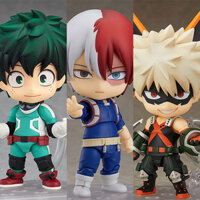 Búp bê Nendoroid My Hero Academy 686 Midoriya Izuku 705 Bakugou Katsuki 1112 Todoroki Shoto cao 10CM, phụ kiện có thể hoán đổi cho nhau, để trang trí. Học Thuật Anh Hùng Của Tôi 🇨🇳