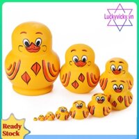 Búp Bê Nga Matryoshka 10 Lớp Bằng Gỗ