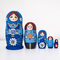 Búp bê Nga Matryoshka B143 bộ 5 con cao 18 cm