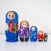 Búp bê Nga Matryoshka B145 bộ 5 con cao 18 cm