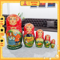 Búp bê Nga Matryoshka B187 bộ 5 con cao 18 cm