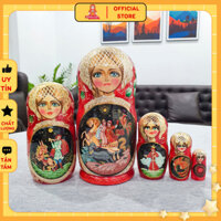 Búp bê Nga Matryoshka B195 bộ 5 con cao 19 cm