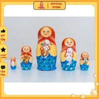 Búp bê Nga Matryoshka B6 bộ 5 con cao 16 cm