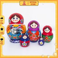 Búp bê Nga Matryoshka B64 bộ 5 con cao 12 cm