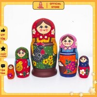 Búp bê Nga Matryoshka B77 bộ 5 con cao 18 cm