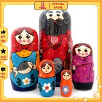 Búp bê Nga Matryoshka B86 bộ 5 con cao 18 cm