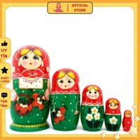 Búp bê Nga Matryoshka B88 bộ 5 con cao 18 cm