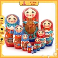 BÚP BÊ NGA MATRYOSHKA BỘ 10 CON, 15 CAO CẤP - QUÀ TẶNG TỪ NƯỚC NGA