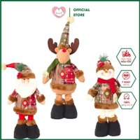 Búp Bê Người Tuyết Ông Già Noel Tuần Lộc Trang Trí Giáng Sinh Dễ Thương