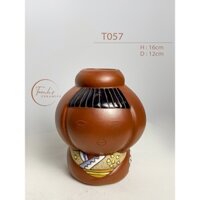 Búp bê Nhật Bản gốm men đỏ, quà tặng đáng yêu sang trọng cao 16cm - trang trí cắm hoa và decor ạ