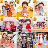 Búp Bê Nhồi Bông Đội Mũ Váy Hoa Tim Gấu Bông barbie xinyi elsa bjd lol cho em bé xinh xắn 45cm 50cm 60cm 70cm 75cm 80cm