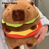 Búp bê nhồi bông FIGHTINPC Kapibala, Fluffy 20 / 26 / 36 Cm Hamburger Capybara, Gối chất lượng cao Động vật hoạt hình Biến hình Đồ chơi nhồi bông Cô gái