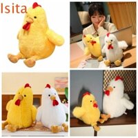 Búp bê nhồi bông gà con ISITAFTB, Gối mềm mại thực tế Đồ chơi nhồi bông gà, Đồ chơi trẻ em 30cm Kawaii Thú nhồi bông Gà trống sang trọng Trang trí phòng