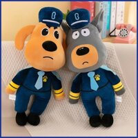 Búp Bê Nhồi Bông Hình Cảnh Sát Labrador 30cm Dễ Thương