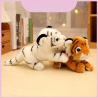 Búp bê nhồi bông hổ trắng ngồi mềm mại Đồ chơi sang trọng dành cho người sưu tập trẻ em và