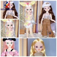 Búp bê NOVAFLUX BJD, với quần áo Búp bê bản lề mắt mô phỏng, Búp bê trang điểm Mắt 3D Mô phỏng mắt 30cm Khớp có thể tháo rời Quà tặng sinh nhật búp bê