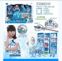 Búp bê nữ hoàng băng giá kèm túi xách cao cấp bup be elsa kem tui xach cho tre Do choi bup be elsa