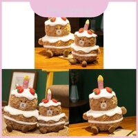 Búp bê sang trọng bánh gấu vui nhộn 35cm Đồ chơi sang trọng ngắn mềm mại để làm quà tặng đáng yêu