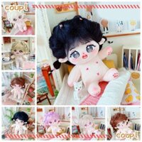 Búp bê sang trọng COUPL, có thể đặt thành hình búp bê Cotton nhồi bông mềm 20cm, búp bê khỏa thân hoạt hình Anime sang trọng