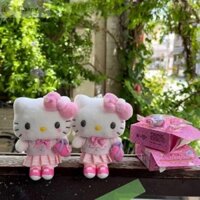Búp bê sang trọng EDIWANY, Heart Girl Heisei Hot Hello Kitty Móc khóa, Túi đồng phục đại học Mặt dây chuyền Quà tặng sinh nhật