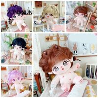 Búp bê sang trọng YUNAUN, có thể đặt thành hình búp bê Cotton 20cm hoạt hình, búp bê khỏa thân nhồi bông mềm mại Anime