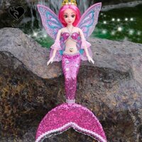 Búp bê SJJL với váy đuôi cá Sequin, DIY có cánh, Búp bê nàng tiên cá thời trang Trang phục tinh tế Nhiều màu sắc Đồ chơi trẻ em