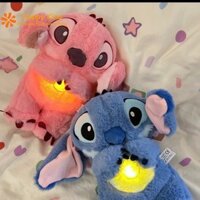 Búp bê Stitch xoa dịu búp bê hoạt hình thở Stitch búp bê Xoa Dịu trẻ em Stitch đồ chơi sang trọng Angel búp bê đi kèm búp bê ngủ quà sinh nhật