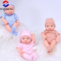 Búp bê tái sinh bằng silicon RADIANTEDGE, Búp bê trẻ mới biết đi bằng silicon thật, Búp bê sơ sinh Cảm ứng mềm mại Toàn thân Mini 20cm Đồ chơi trẻ em tái sinh