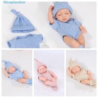 Búp bê tái sinh bằng silicon tháng 9, Đồ chơi tái sinh mềm mại giống như thật cho bé, Búp bê tái sinh bằng silicon chống thấm nước Vinyl Mini Bebe Doll Quà tặng sinh nhật cho bé gái