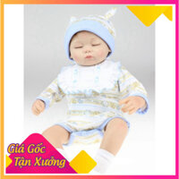 Búp Bê Tái Sinh Thân Gòn Mềm Mại Em Bé Ngủ Đông NPK 16 inch 40 cm Reborn Vinyl Doll