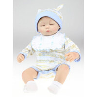 Búp Bê Tái Sinh Thân Gòn Mềm Mại Em Bé Ngủ Đông NPK 16 inch 40 cm Reborn Vinyl Doll