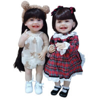 Búp Bê Thân Nhựa Mềm Mại Cao Cấp 10 Răng BZDOLL 55 cm = 22 inch Reborn Silicon Vinyl Doll