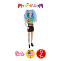 Búp bê thời trang Barbie - Rainbow Striped Top / Black Skirt
