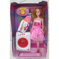 BÚP BÊ TÓC VÀNG VÀ MÁY GIẶT PIN