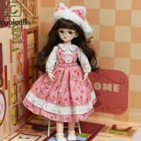 Búp bê trang phục công chúa COOLCELLS, Búp bê Bjd dài 1 / 6 SD 30cm kèm quần áo, Búp bê trẻ em Cao gót Anime Ball Jointed Princess Makeup Ball Joint Doll Trẻ em
