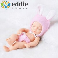 Búp bê trẻ mới biết đi EDIE, Búp bê trẻ sơ sinh cảm ứng mềm mại thực sự, Búp bê tái sinh silicon silicon Mini sống động như thật